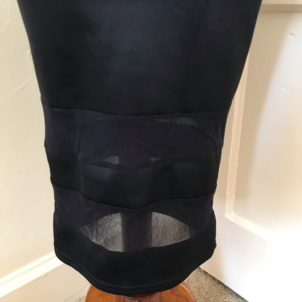 3/$30 Boohoo Black Form Fitting Choker Midi Dress Sz 4 - Picture 3 of 6